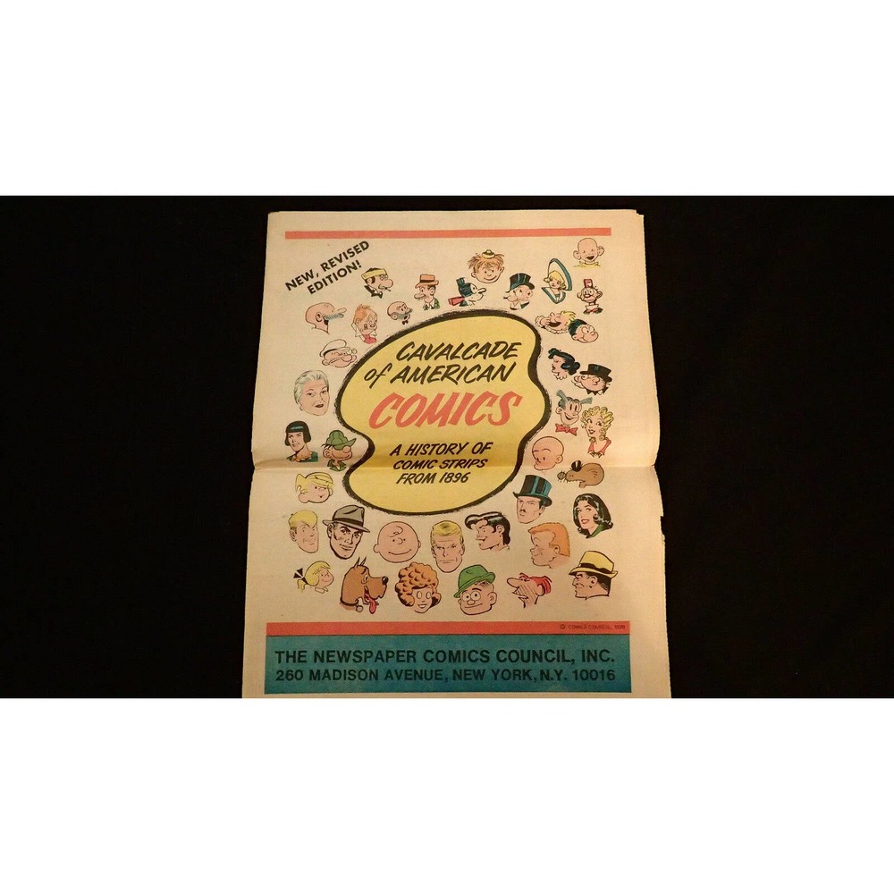 Vintage 1970 Cavalcade of American Comics History Tabloid Supplement -